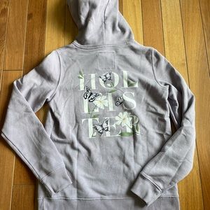 hollister lavender graphic hoodie